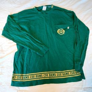 Victoria's Secret PINK 5th & Ocean CSU Fort Collins CO Long Sleeve Shirt Large